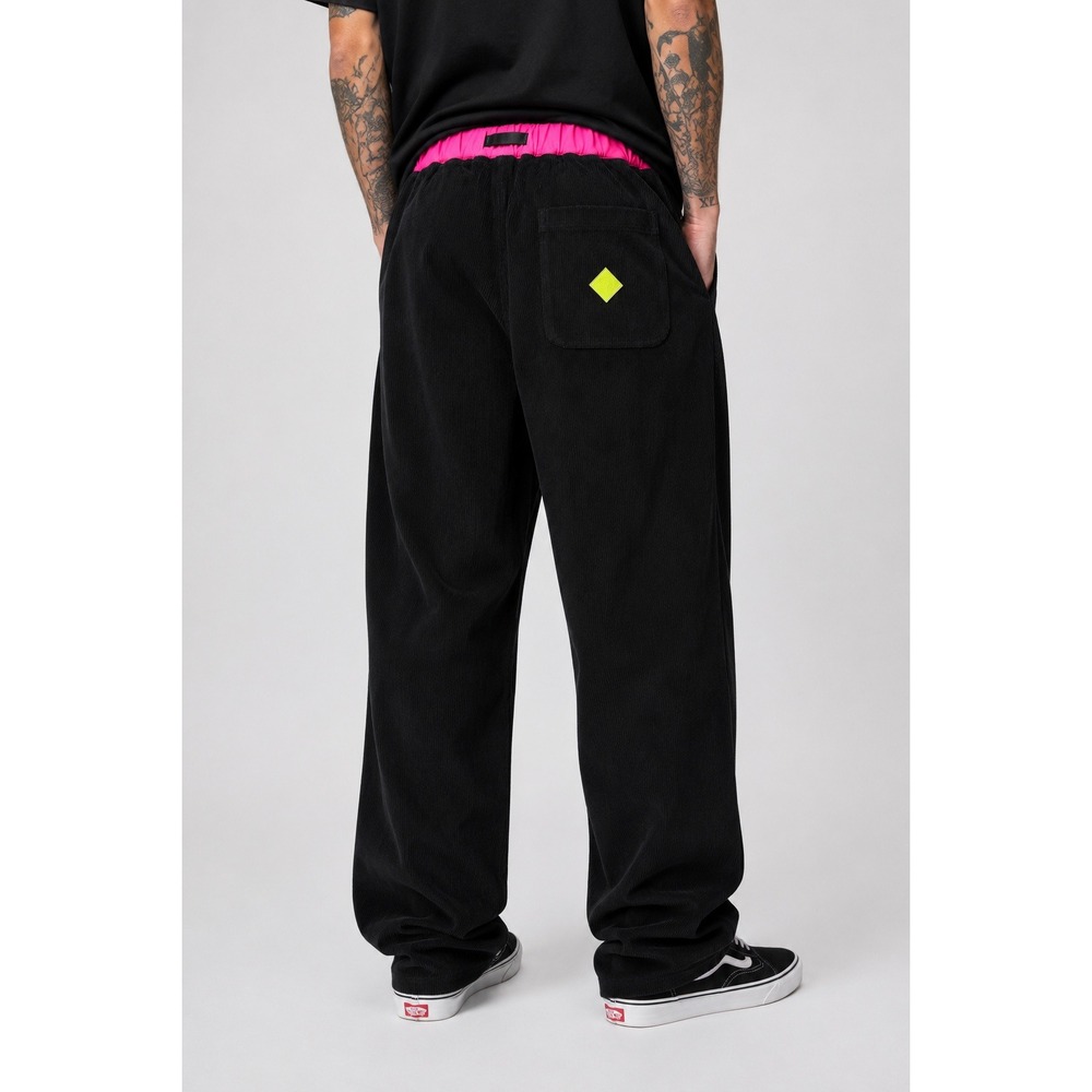 CNCPTS Beach Pant Black Pink Corduroy Pants Size L NWT - Picture 4 of 4